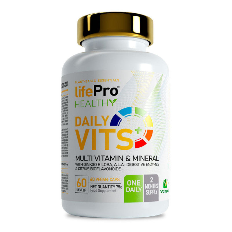 Life Pro Nutrition Daily Vits 60 Cápsulas Veganas Multivitamínico Complejo Mineral