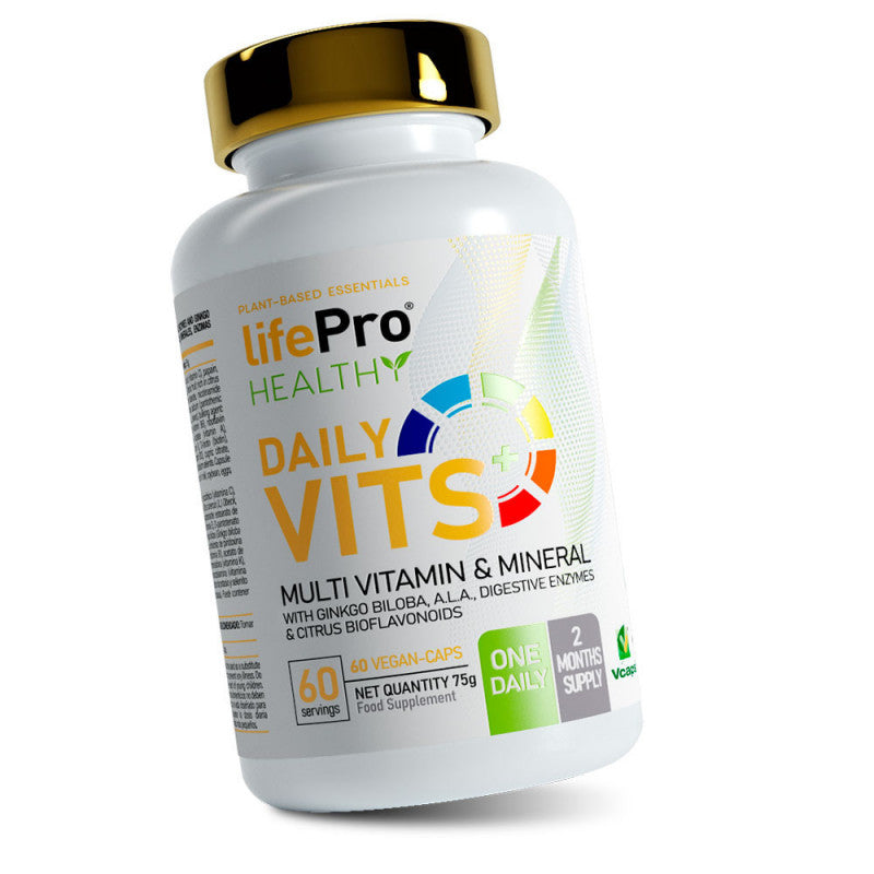 Life Pro Nutrition Daily Vits 60 Cápsulas Veganas Multivitamínico Complejo Mineral