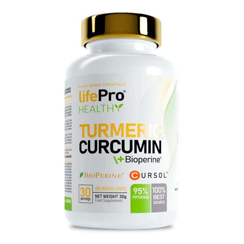 Life Pro Nutrition Turmeric Curcumina + Bioperine 60 Cápsulas Veganas