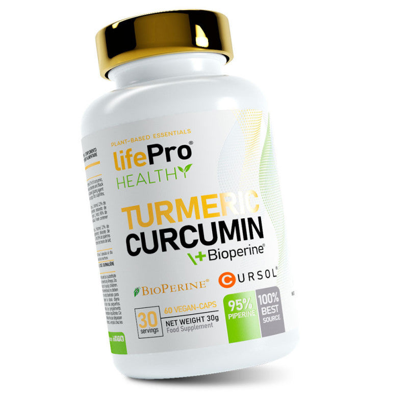 Life Pro Nutrition Turmeric Curcumina + Bioperine 60 Cápsulas Veganas
