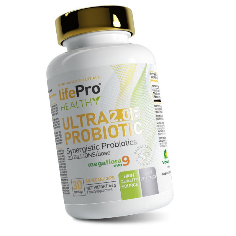 Life Pro Nutrition Ultra 2.0 Probiotic 60 Cápsulas Probiótico Megaflora 9 EVO