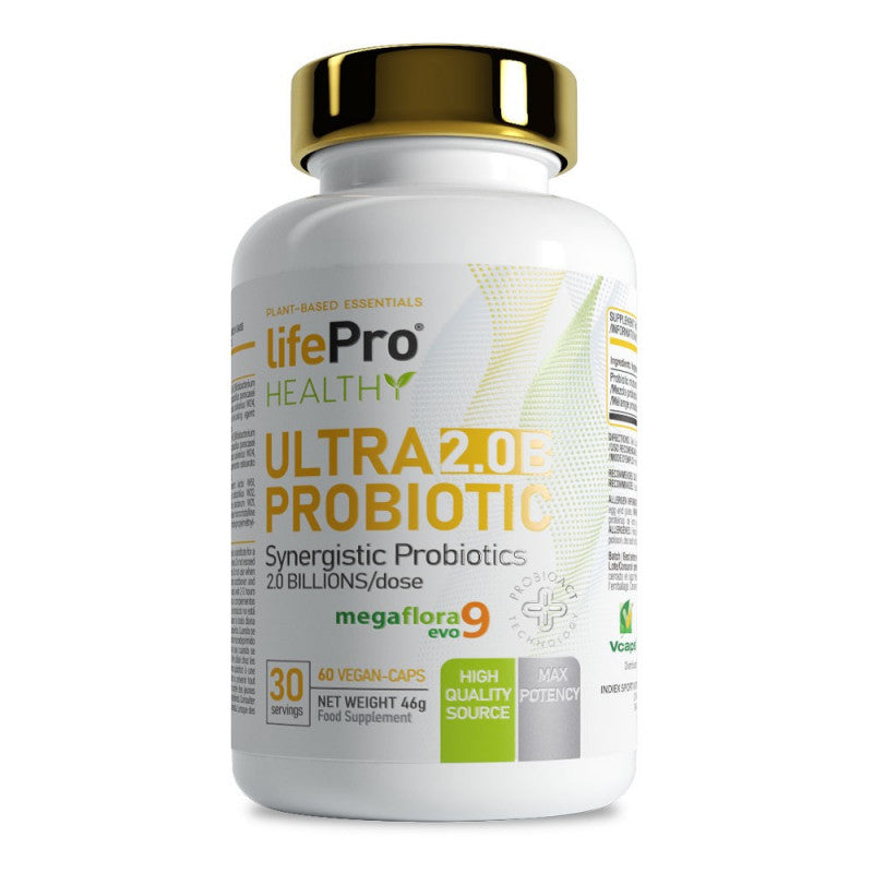 Life Pro Nutrition Ultra 2.0 Probiotic 60 Cápsulas Probiótico Megaflora 9 EVO
