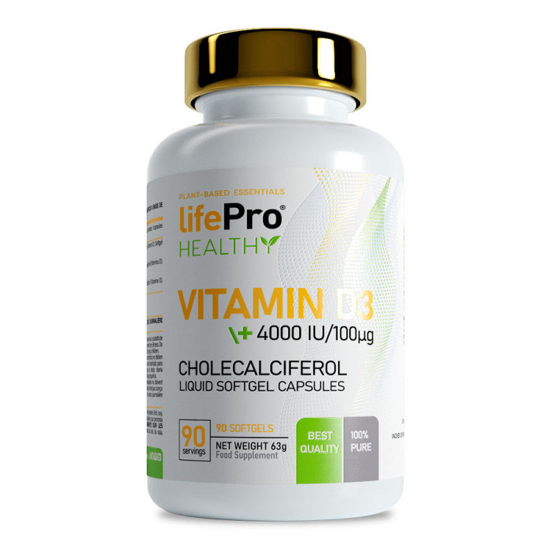 Life Pro Nutrition D3 4000UI Aceite de Oliva 90 Perlas