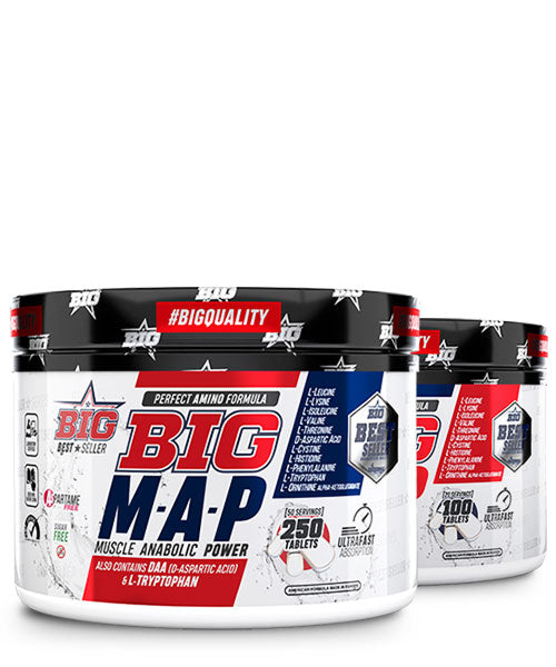 Big Map 100 Comprimidos Aminoácidos Con Ácido Aspártico Y Triptófano