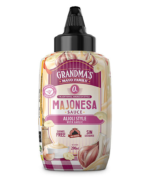 Max Protein Grandma's Mayo Majonesa Alioli Sin Azúcares 290 ml
