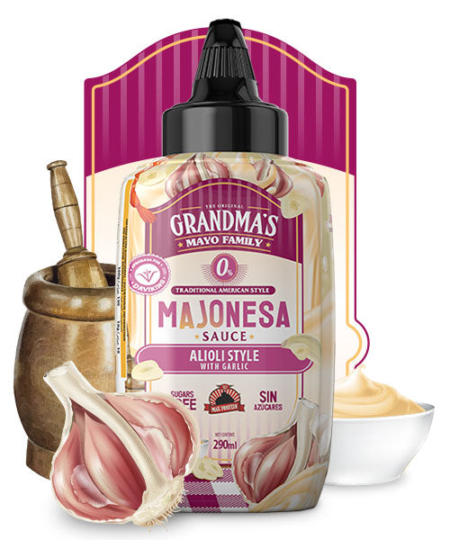 Max Protein Grandma's Mayo Majonesa Alioli Sin Azúcares 290 ml