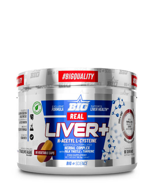 Bigscience Real Liver+ 60 Cápsulas Hepáticas Silimarina Curcumina