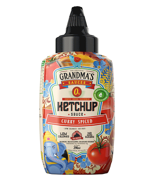 Max Protein Salsa Ketchup Curry Especiada