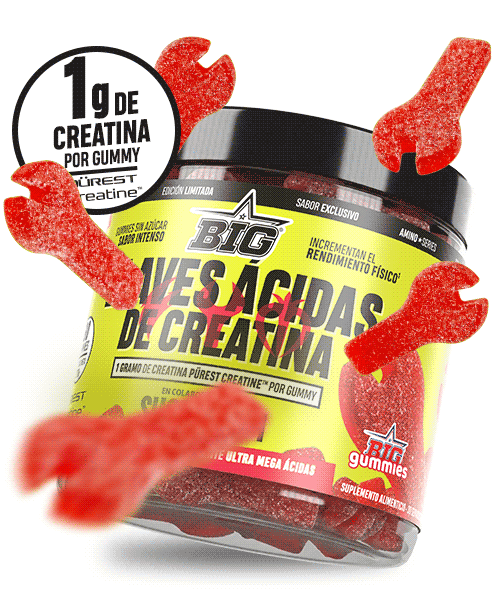 BIG Llaves Ácidas de Creatina Pürest Creatine 90 Gummies