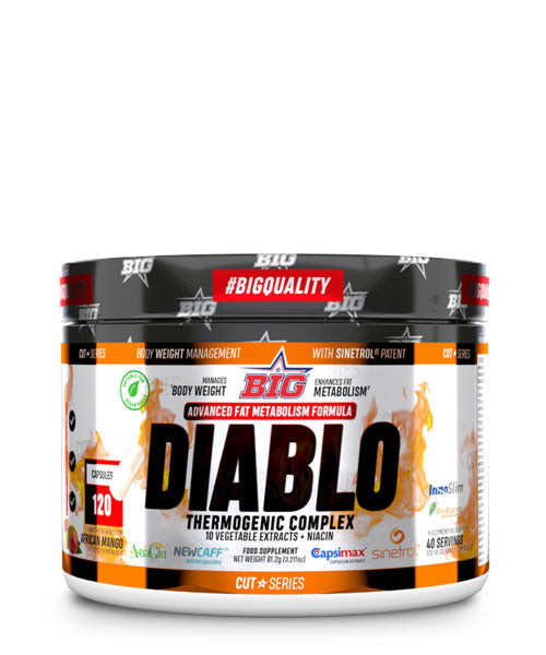 Big Diablo 120 Cápsulas Quemador De Grasa Termogénico