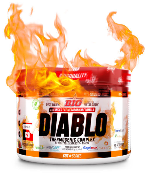 Big Diablo 120 Cápsulas Quemador De Grasa Termogénico
