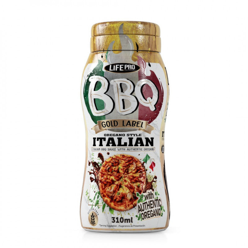 Sauzero Salsa BBQ Italiana con Orégano Cero Calorías 310 ml